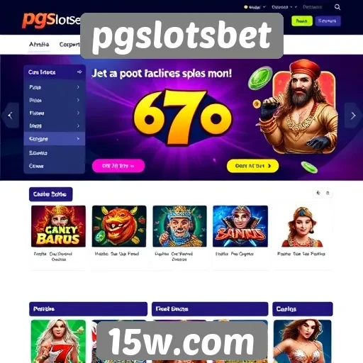 Análise da interface do site pgslotsbet